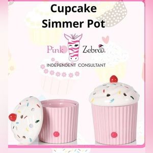 Pink zebra 3 piece cupcake simmer pot
